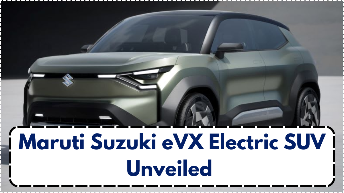 Maruti Suzuki eVX Electric SUV Unveiled – Specs, Range, and Launch Details